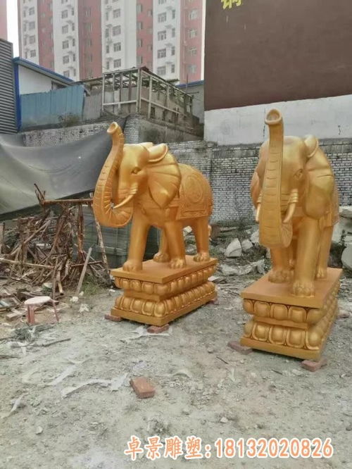 大象铜雕动物 大庆紫铜大象雕塑制作厂